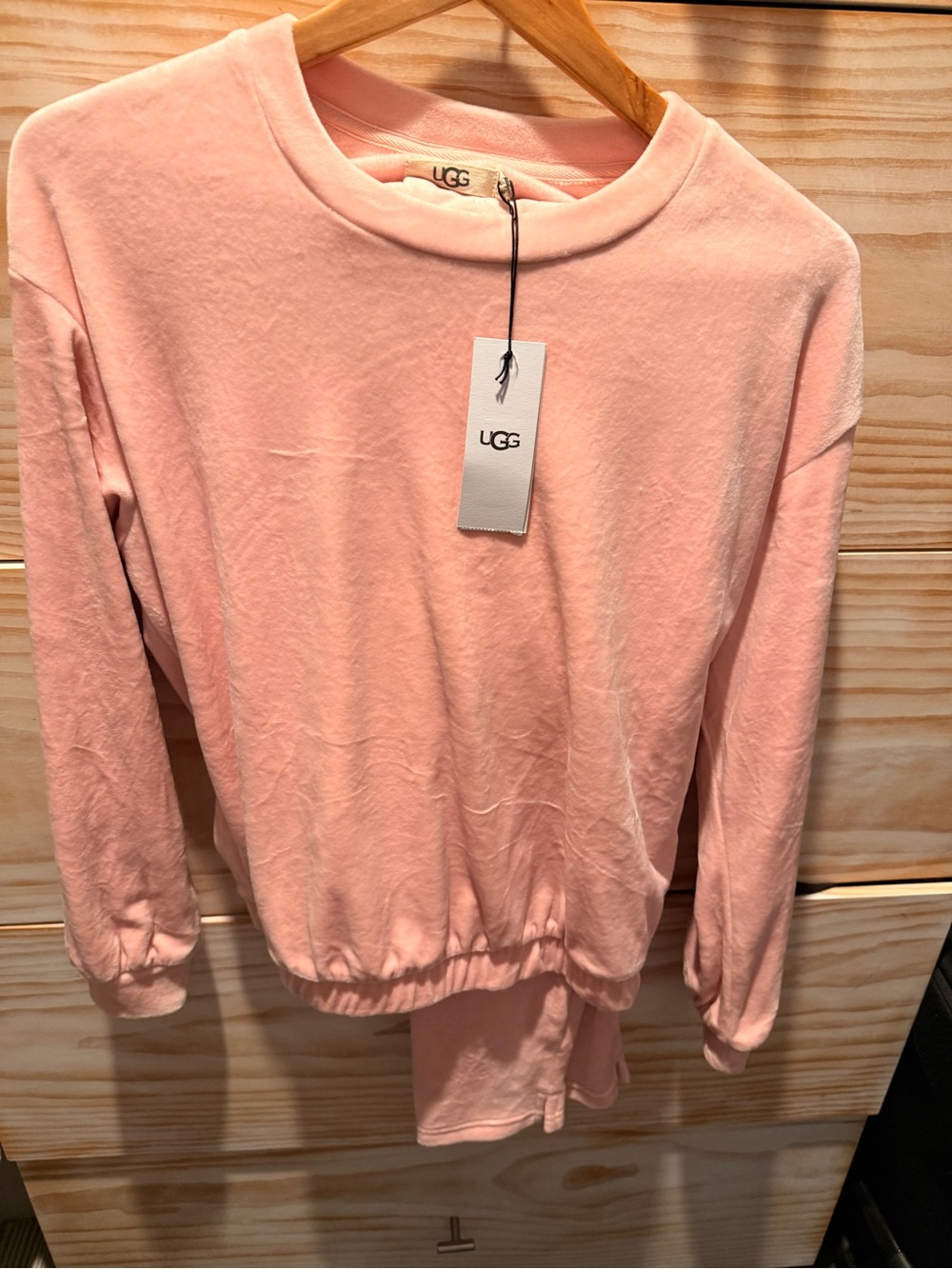 UGG Pink Plush Crewneck Sweatshirt